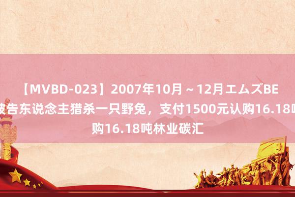 【MVBD-023】2007年10月～12月エムズBEST4時間 被告东说念主猎杀一只野兔，支付1500元认购16.18吨林业碳汇