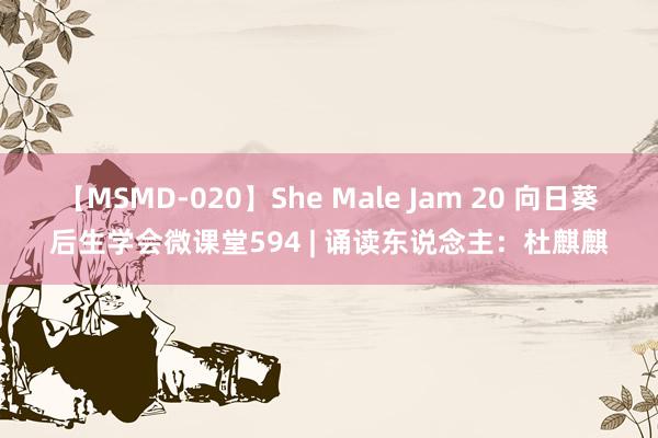 【MSMD-020】She Male Jam 20 向日葵后生学会微课堂594 | 诵读东说念主：杜麒麒